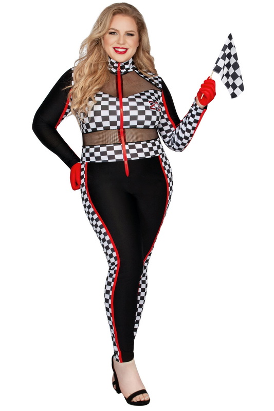 Plus Size Racy Racer Halloween Costume