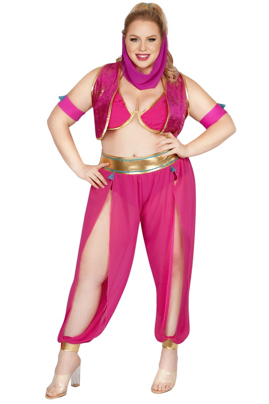 Plus Size Genie Of The Lamp Halloween Costume image 1