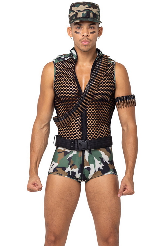 Men's Sergeant Stud Army Halloween Costume