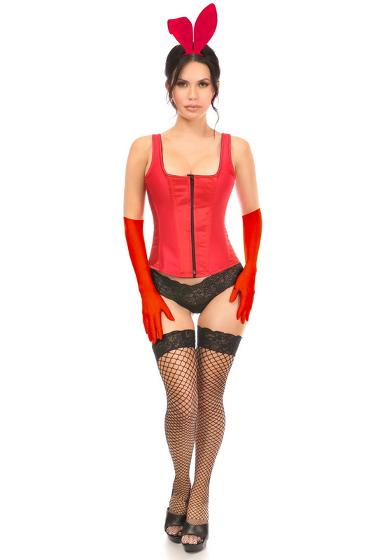 Classic Red Bunny Corset Halloween Costume