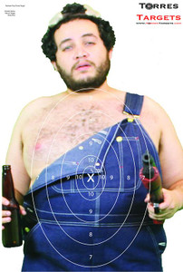 Redneck Paper Shooting Target with rings Redneck Paper Shooting Target with rings