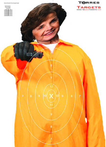 Dianne Feinestein Paper Shooting Target - Prison Escapee Dianne Feinestein Paper Shooting Target - Prison Escapee