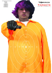 Devon Michael Erickson Paper Shooting Target - Prison Escapee With Rings Devon Michael Erickson Paper Shooting Target - Prison Escapee With Rings