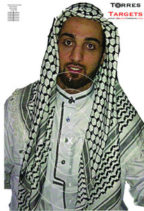 Tamerlan Tsarnaev Paper Shooting Target with rings Tamerlan Tsarnaev Paper Shooting Target with rings