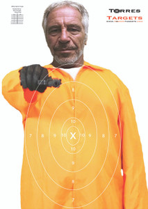 Jeffrey Epstein Paper Shooting Target - Prison Escapee Jeffrey Epstein Paper Shooting Target - Prison Escapee