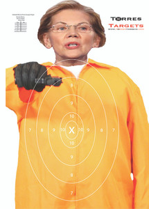 Elizabeth Warren Paper Shooting Target - Prison Escapee Elizabeth Warren Paper Shooting Target - Prison Escapee
