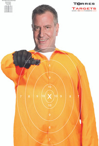 Bill De Blasio Shooting Target - Prison Escapee Bill De Blasio Shooting Target - Prison Escapee
