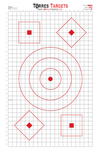Sighting in Target 20 inches by 32 inches. Sighting in Target 20 inches by 32 inches.