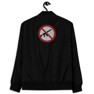 Ultimate Gray Man No-AR 15 Premium recycled bomber jacket Ultimate Gray Man No-AR 15 Premium recycled bomber jacket