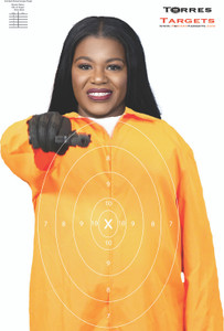 Cori Bush Paper Shooting Target - Prison Escapee Cori Bush Paper Shooting Target - Prison Escapee