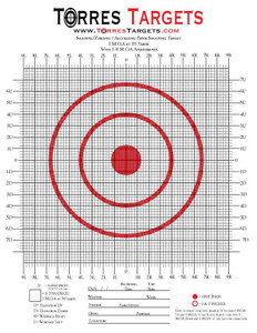 50 Yard MOA Paper Shooting Target 8.5x11 inches 50 Yard MOA Paper Shooting Target 8.5x11 inches