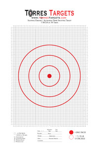 36 Yard MOA Paper Shooting Target 24x36 inches 36 Yard MOA Paper Shooting Target 24x36 inches