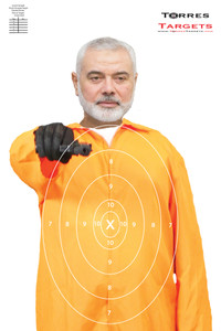 Ismail Haniyeh Paper Shooting Target - Prison Escapee Ismail Haniyeh Paper Shooting Target - Prison Escapee