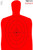 B27 Style Silhouette Paper Shooting Target Red B27 Style Silhouette Paper Shooting Target Red