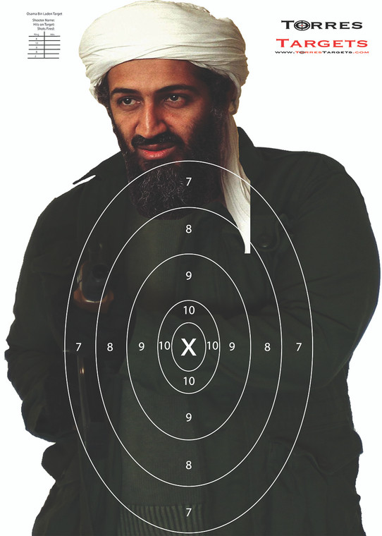 Osama Bin Laden Paper Shooting Target osama-bin-laden-paper-shooting-target