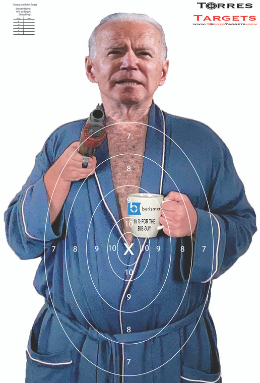 sleepy joe biden shooting target