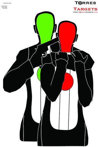 hostage taker silhouette target from torrestargetscom