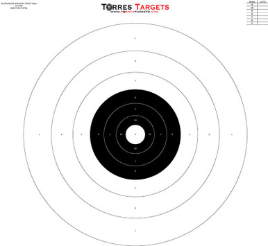 EZ Aim Splash® Reactive Paper Shooting Targets, Bullseye, 6