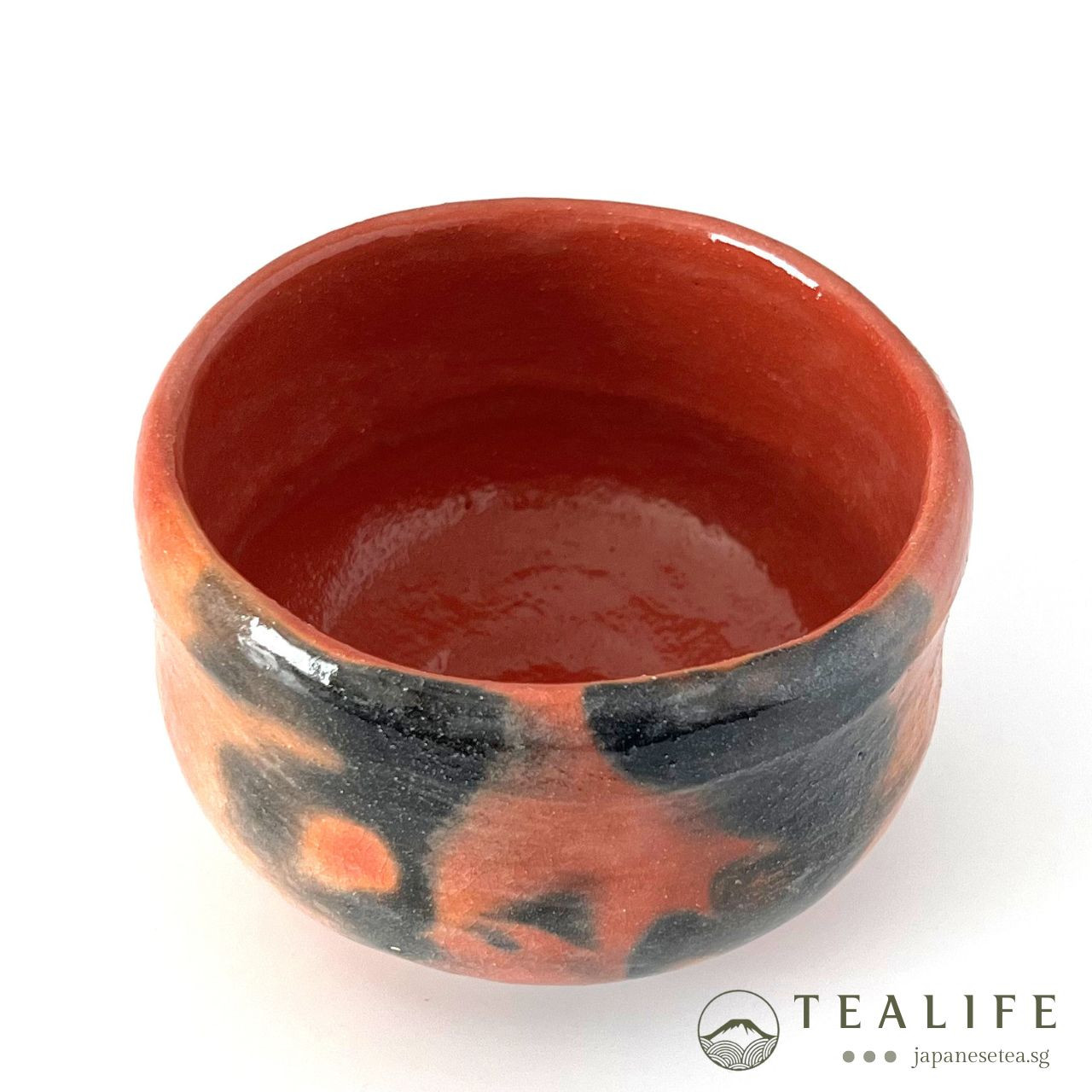 Akaraku Zuisho Rikyu-Chawan Raku Matcha Bowl | Tealife