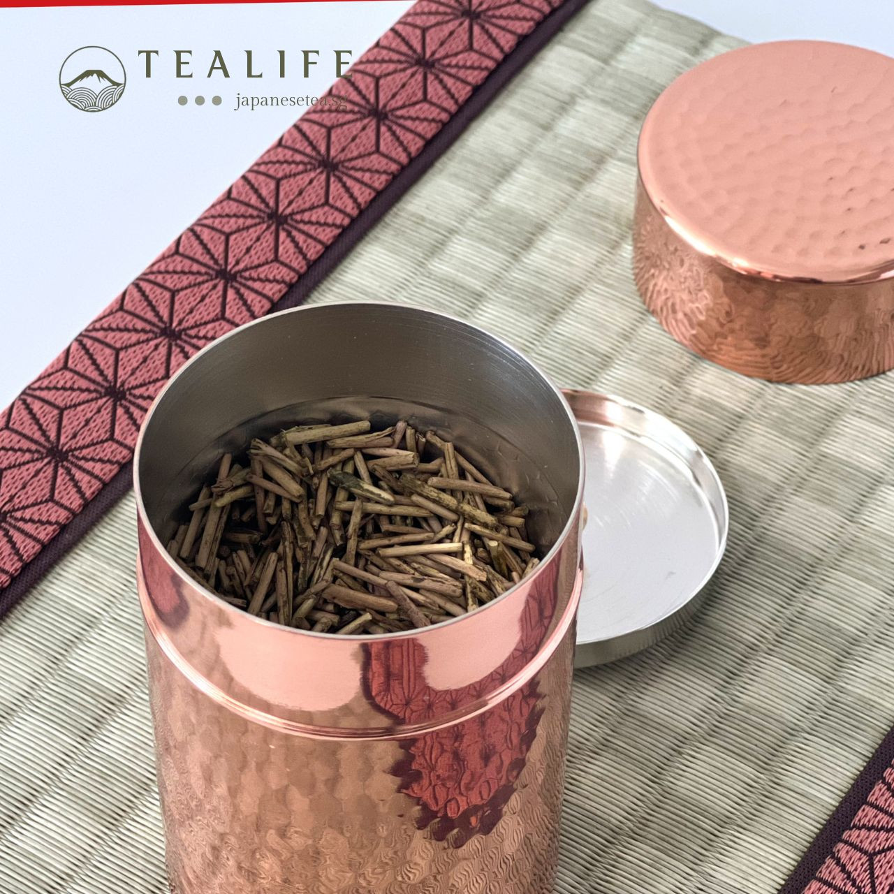 Tealife | Chazutsu Tea Caddie Copper Finish