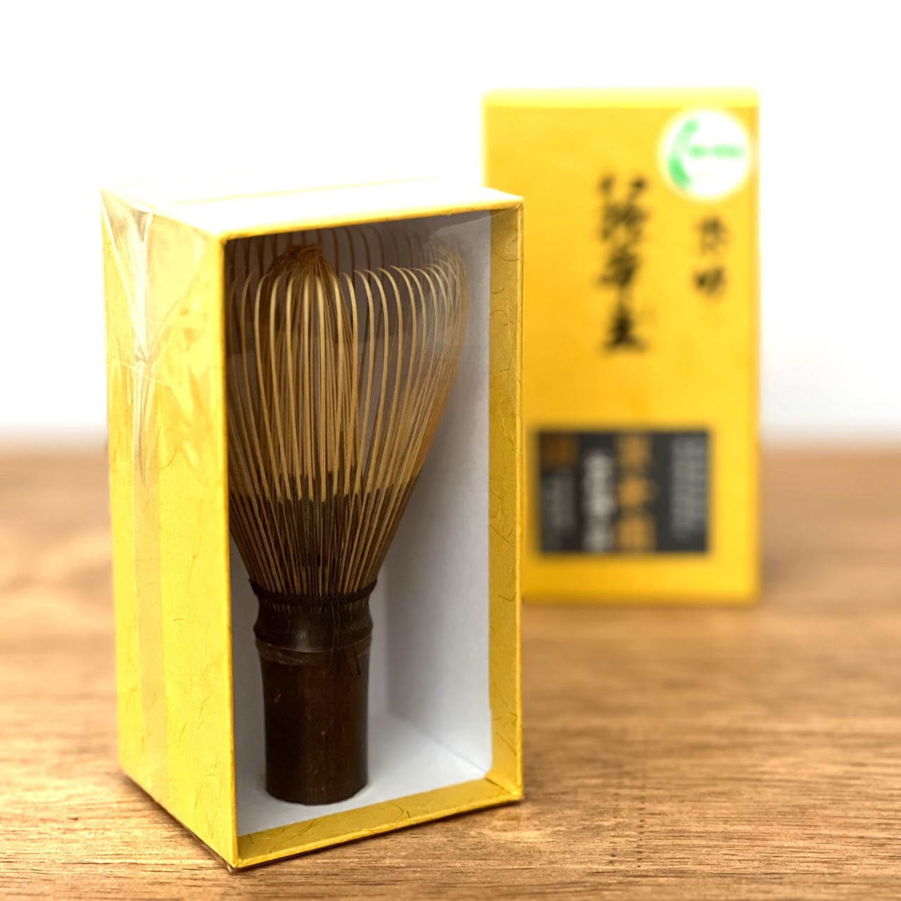 80-Prong Black Bamboo Matcha Whisk (Chasen)