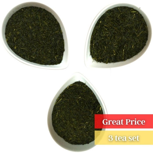 Fukamushi Sencha Tea Bundle of Three (Shizuoka-cha)