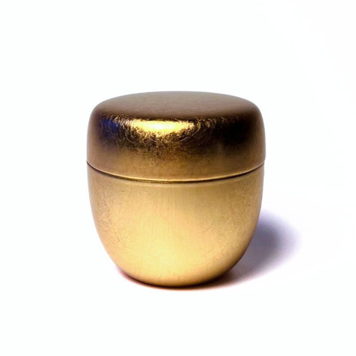 Mini Natsume Matcha Powder Caddie Gold thumbnail