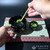 Scoop of Matcha powder of Aoarashi (Matcha) by Marukyu Koyamaen (100g bag)