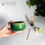 Oribe Glaze Traditional Matcha Bowl handheld