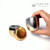 Mini Natsume Matcha Powder Caddie Gold and Silver with hand