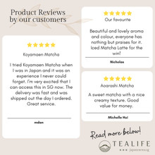 Our customer review of the Aoarashi (Matcha) by Marukyu Koyamaen (100g bag)