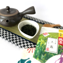Gyokuro Ume-jirushi by Taniguchien new package design with kyusu