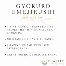 Gyokuro Ume-jirushi tea by Taniguchien features