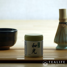 Wakou (Matcha) by Marukyu Koyamaen  backlight picture