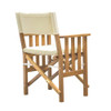 Whitecap Directors Chair II w\/Cream Cushion - Teak [61053]