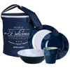 Marine Business Melamine Tableware Set  Basket - LIVING - Set of 24 [18144]