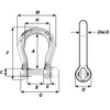 Wichard Self-Locking Bow Shackle - Diameter 10mm - 13\/32" [01245]