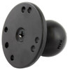 RAM Mount 2.5" Round Base w\/0.31-18 Female Thread & 1.5" Ball - AMPs Pattern [RAM-202U-MT1]