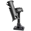 RAM Mount RAM Tube Jr. Fishing Rod Holder, Standard 6" Length Post Spline & Combo Bulkhead\/Flat Surface Base w\/Plunger [RAP-390-BMPU]