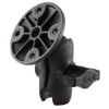 RAM Mount Composite 1" Ball Short Length Double Socket Arm w\/2.5" Round Base Including AMPs Hole Pattern [RAP-B-103U-A]