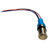 Bluewater 19mm Push Button Switch - Off\/On\/On Contact - Blue\/Green\/Red LED - 1' Lead [9057-3113-1]