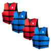 Type III General Boating Adult Universal Foam Life Jacket - Blue\/Red *4-Pack [BS-165-B\/R-4]