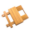 Whitecap Teak Grooved Top Fold-Away Table\/Stool [60034]