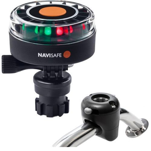 Navisafe Navilight 2NM Tricolor w\/Navimount Base  Rail Mount - Black [340KIT]