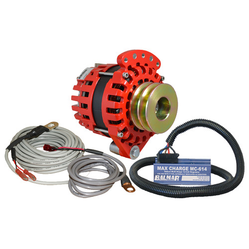 Balmar Alternator 1-2" Single Foot Dual V Pulley Regulator  Temp Sensor - 170A Kit - 12V [XT-SF-170-DV-KIT]