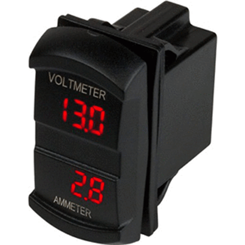 Sea-Dog Dual Volt\/Amp Meter Rocker Style Switch [421645-1]