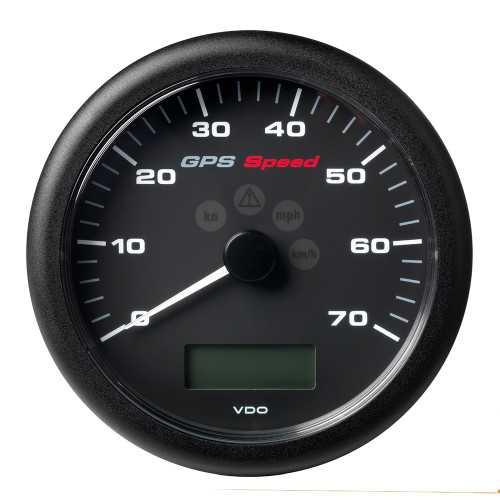 Veratron 4-1\/4" (110MM) ViewLine GPS Speedometer 0-70 KNOTS\/KMH\/MPH - 8 to 16V Black Dial  Bezel [A2C59501781]