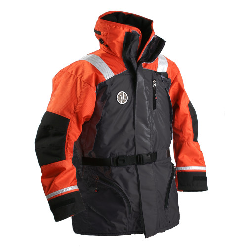 First Watch AC-1100 Flotation Coat - Orange\/Black - Large [AC-1100-OB-L]