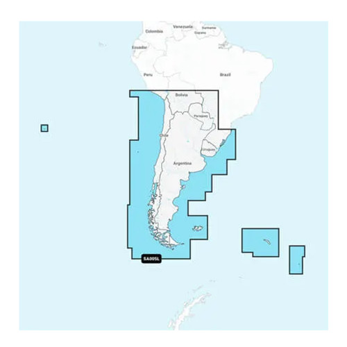 Garmin Navionics+ NSSA005L - Chile, Argentina  Easter Island - Marine Charts [010-C1286-20]