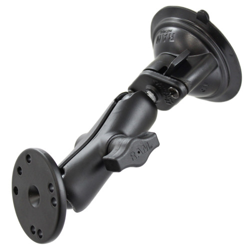 RAM Mount Twist Lock Suction Cup w\/Round Base Adapter [RAM-B-166-202U]